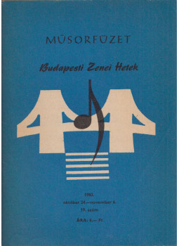  - Műsorfüzet Országos Filharmónia 19. szám 1983. október 24-november 6., Budapest 1983 antikvár könyv