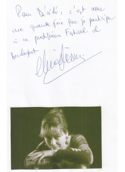  - Muriel Chemin autogram, null 0 antikvár könyv