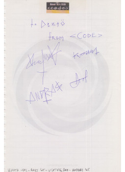  - Code autogram, null 0 antikvár könyv