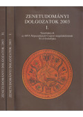 Richter Pál,Rudasné Bajcsay Márta - Zenetudományi dolgozatok 2003 I-II.