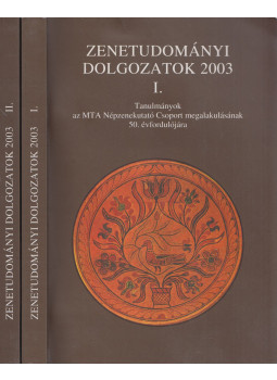 Richter Pál, Rudasné Bajcsay Márta - Zenetudományi dolgozatok 2003 I-II., Budapest 2003 antikvár könyv