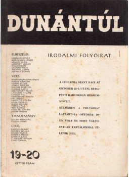 Szántó Tibor (szerk.) - Dunántúl 1956. 19-20. szám, Pécs 1956 antikvár könyv