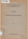 Dr. Csáki Frigyes - Szabályozástechnika II/1.