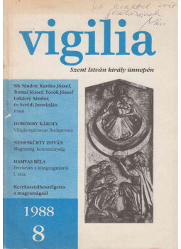Lukács László - Vigilia 1988/8. Lukács László - Vigilia 1988/8., Budapest 1988 antikvár könyv