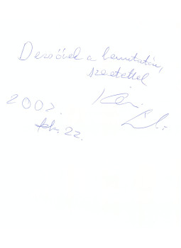  - Kéri László autogram, null 0 antikvár könyv