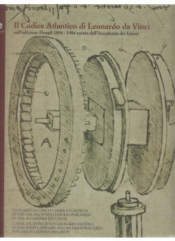 Barbieri, Carlo, Lini, Domenico - Il Codice Atlantico di Leonardo da Vinci nell'edizione Hoepli 1894-1904 curata dall'Accademia dei Lincei, Milanese 2004 antikvár könyv
