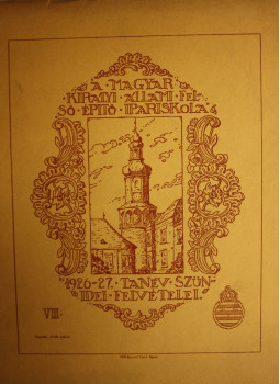 - A Magyar Királyi Állami Felső Építő Ipariskola 1926-27. tanév szünidei felvételei VIII., null 0 antikvár könyv