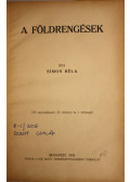 Simon Béla - A földrengések