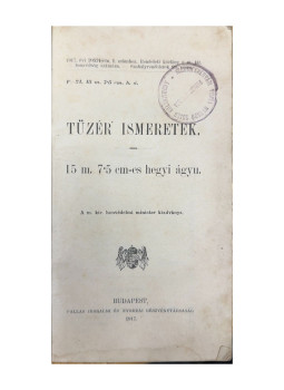  - Tüzér ismeretek. 15 m. 7.5 cm-es hegyi ágyu, null 0 antikvár könyv