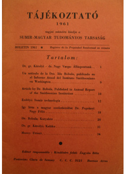  - Tájékoztató 1961., null 0 antikvár könyv