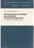 Dr. Christoph Auckenthaler - Mathematische Grundlagen des modernen Portfolio-Managements