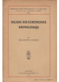 Waldapfel József - Balassi költeményeinek kronológiája