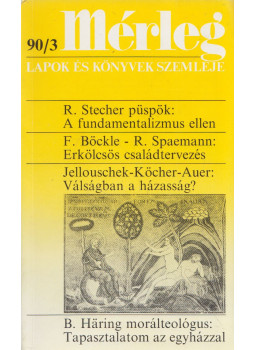 Boór János - Mérleg 1990/3, Budapest 1990 antikvár könyv