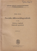 Földes István - Parciális differenciálegyenletek I. rész