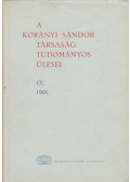 Magyar Imre - A Korányi Sándor Társaság tudományos ülései IX. 1968