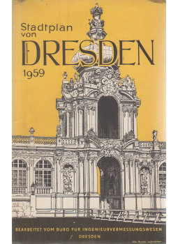  - Stadtplan von Dresden 1959, Dresden 1959 antikvár könyv