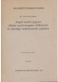 Zánthó Róbert, dr. - Angol nyelvi jegyzet állami nyelvvizsgára előkészítő és társalgó tanfolyamok számára