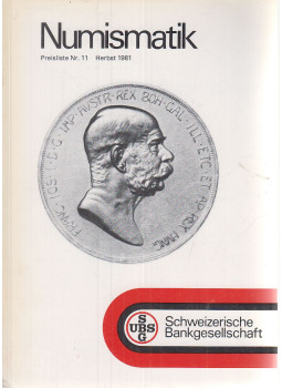  - Numismatik Preisliste Nr. 11 Herbst 1981, Zürich 1981 antikvár könyv
