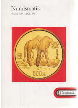  - Numismatik Preisliste Nr. 29 Frühjahr 1990, Zürich 1981 antikvár könyv