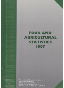 Udovecz Gábor - Hungarian food and agricultural statistics 1997, Budapest 1998 antikvár könyv