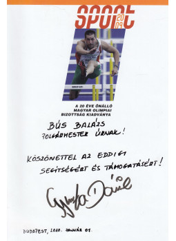  - Sport 2009 (Gyurta Dániel által dedikált), Budapest 2009 antikvár könyv