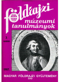 Dr. Balázs Dénes - Földrajzi múzeumi tanulmányok 1987/3.