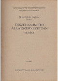 M. Dr. Odorfer Magdolna - Összehasonlító állatszervezettan III.