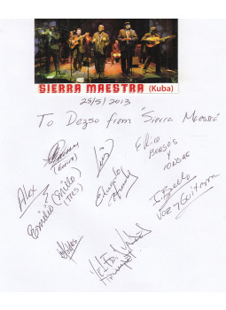  - Sierra Maestra autogram, null 0 antikvár könyv