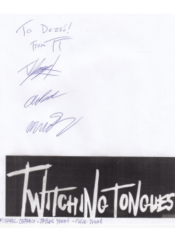  - Twitching Tongues autogram, null 0 antikvár könyv