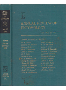 Thomas E. Mittler, Frank J. Radovsky, Vincent H. Resh - Annual Review of Entomology Volume 27, 1982, Palo Alto, California 1982 antikvár könyv