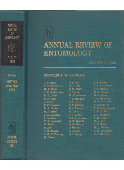 Thomas E. Mittler, Frank J. Radovsky, Vincent H. Resh - Annual Review of Entomology Volume 37, 1992, Palo Alto, California 1992 antikvár könyv