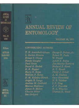 Thomas E. Mittler, Frank J. Radovsky, Vincent H. Resh - Annual Review of Entomology Volume 38, 1993, Palo Alto, California 1993 antikvár könyv
