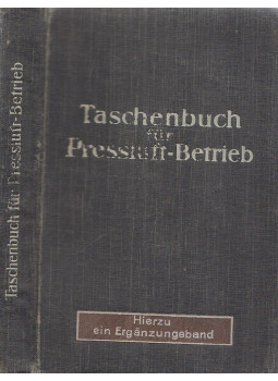  - Taschenbuch für Preßluft-Betrieb, Berlin 1914 antikvár könyv