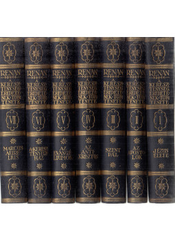 Ernest Renan - A kereszténység eredetének története I-VII. Ernest Renan - A kereszténység eredetének története I-VII., Budapest 1928 antikvár könyv