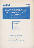 Fried Ervinné - Középiskolai matematikai lapok 1983/1. szám