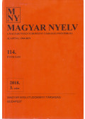 Juhász Dezső - Magyar Nyelv 2018. 3. szám