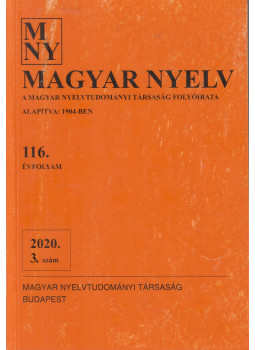 Juhász Dezső - Magyar Nyelv 2020. 3. szám, Budapest 2020 antikvár könyv