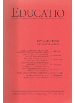 Kravjánszki Róbert (szerk.) - Educatio 2007 - nyár, Budapest 1992 antikvár könyv