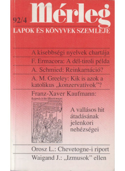 Boór János (főszerk.) - Mérleg 1992/4. Boór János (főszerk.) - Mérleg 1992/4., Wien 1992 antikvár könyv