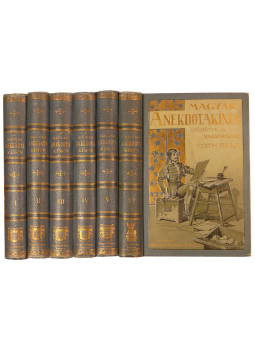 Tóth Béla - A magyar anekdotakincs I-VI. kötet [Teljes], Budapest 1899 antikvár könyv