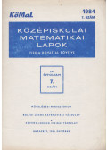 Fried Ervinné - Középiskolai matematikai lapok 1984/7. szám