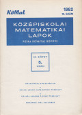 Fried Ervinné - Középiskolai matematikai lapok 1982/10. szám