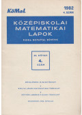 Fried Ervinné - Középiskolai matematikai lapok 1982/4. szám