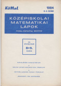 Fried Ervinné - Középiskolai matematikai lapok 1982/8-9. szám