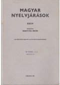 Sebestyén Árpád - Magyar nyelvjárások XXIV.
