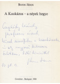 Boros János - A Kaukázus (dedikált)