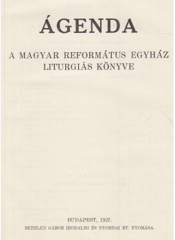 Ravasz László - Ágenda, Budapest 1927 antikvár könyv