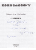 Apró Ferenc - Szögedi Olvasókönyv (dedikált)
