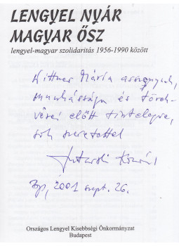Kiss Gy. Csaba, Sutarski Konrad - Lengyel nyár - Magyar ősz (dedikált), Budapest 1997 antikvár könyv