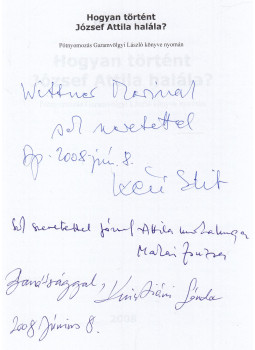 Kéri Edit - Hogyan történt József Attila halála? (dedikált), null 2008 antikvár könyv